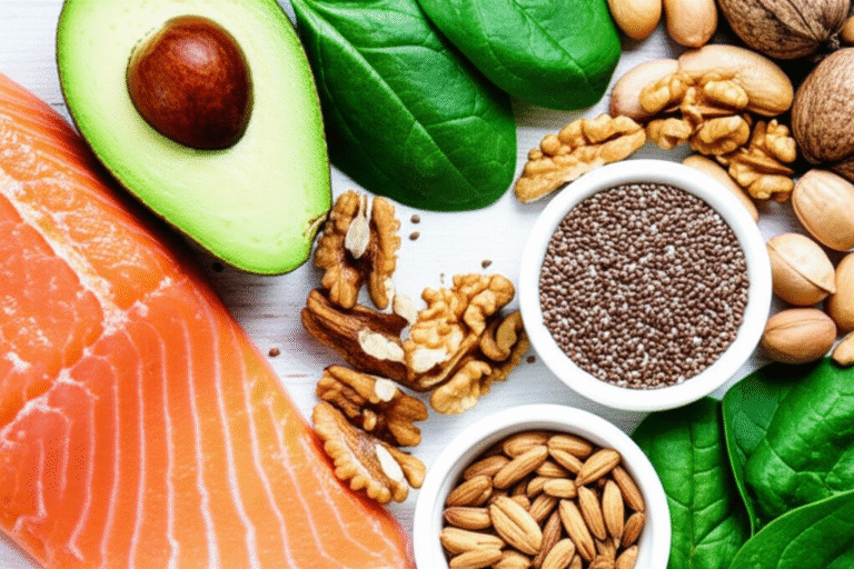 Alimentos do Bom Humor na Gravidez Seleção de alimentos saudáveis ricos em triptofano, magnésio e vitaminas do complexo B para gestantes.