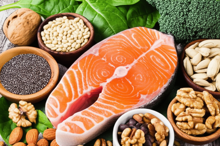 Nutrição e Humor na Gravidez Alimentos ricos em nutrientes essenciais para um bom humor na gestação.