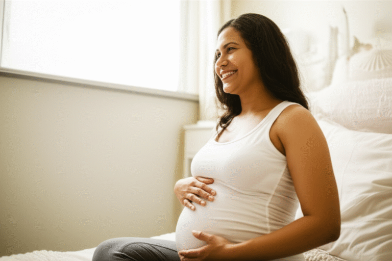 Parto Humanizado e Autenticidade Mãe Gen Z sorrindo em um parto natural