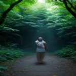 Mulher grávida relaxada praticando meditação consciente para o bem-estar do bebê